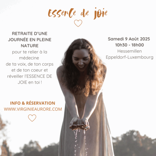 Essence de joie : une journée en nature pour te relier à la médecine de ta voix, de ton corps et de ton coeur